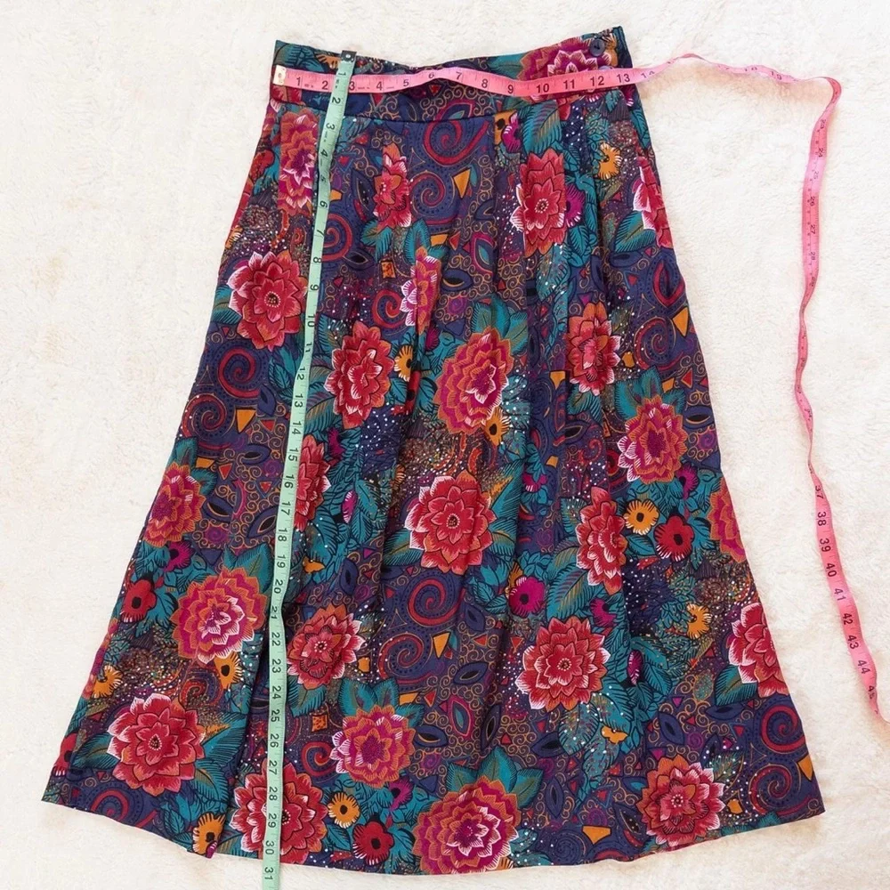 Via Sant Andrea Floral Maxi Skirt - Multicolor